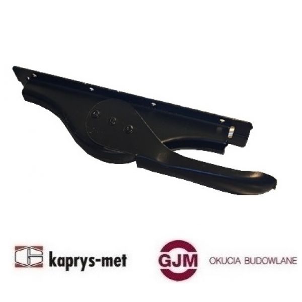 Dźwignia do zasuwy garażowej czarna