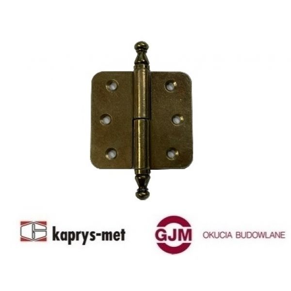 Zawias meblowy składany złoty prawy