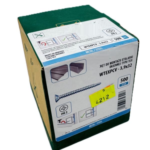 Wkręty do okien WSPCV-3,9x32 paczka 1000 szt