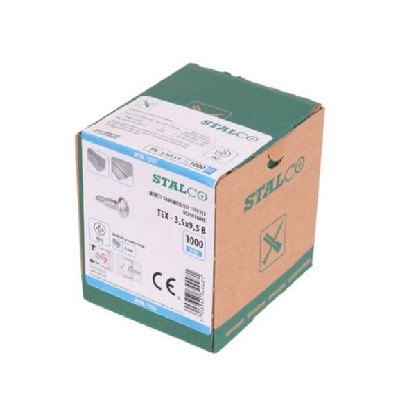 Wkręt samowiercący TEX 3,5x9,5 mm 1000 szt STALCO