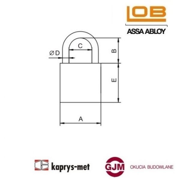 Kłódka KZ60 LOB
