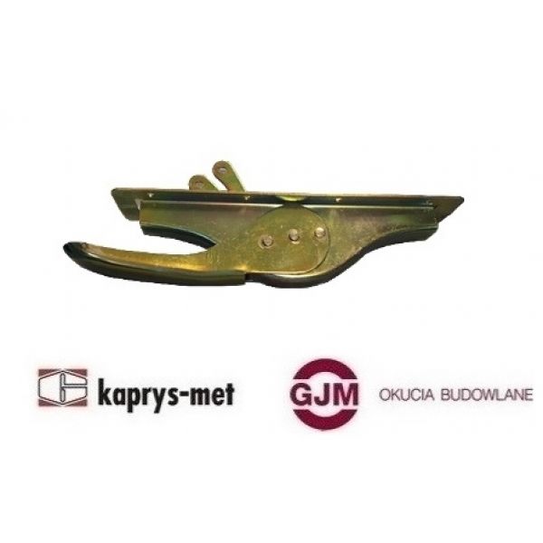 Dźwignia do zasuwy garażowej ocynk żółty