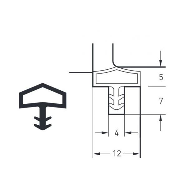 Uszczelka S 7292 DEVENTER 50 m kolor beż biały brąz rustykalny