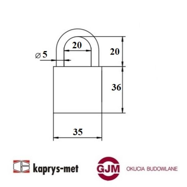 Kłódka szyfrowa KZL108S