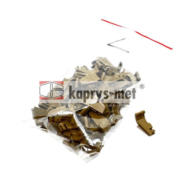 Zaślepka okapnika do listwy przyszybnej ALURON ZM 20 (oliwka) (lewa)