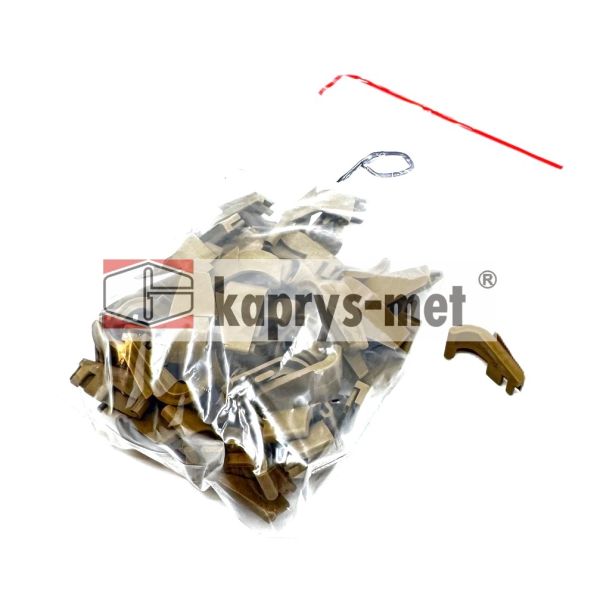 Zaślepka okapnika do listwy przyszybnej ALURON ZM 20 (oliwka) (prawa)