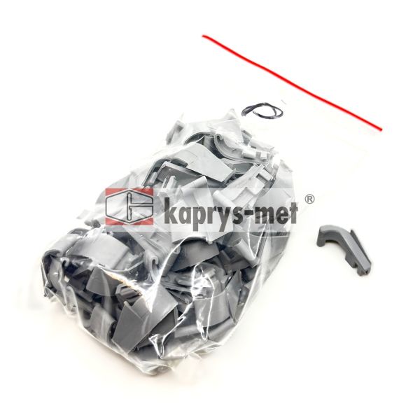 Zaślepka okapnika do listwy przyszybnej ALURON ZM 20 (srebrny) (prawa)