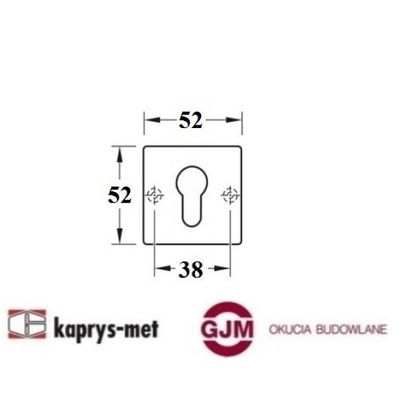 Blokada WC kwadrat PLT-25WC/07 Gamet nikiel szczotkowany