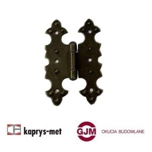 Zawias ozdobny symetryczny Z06 patyna