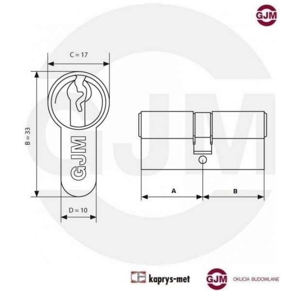 Wkładka 30/30 GJM WZ nikiel - blister