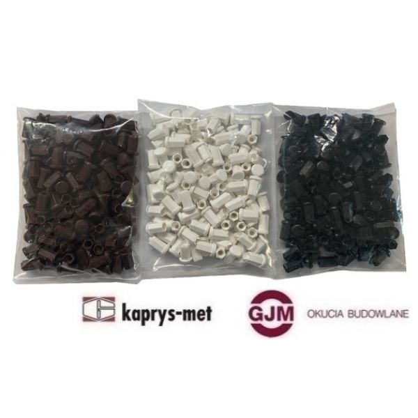 Nakrętka M4 plastikowa kołpak 100 szt brąz
