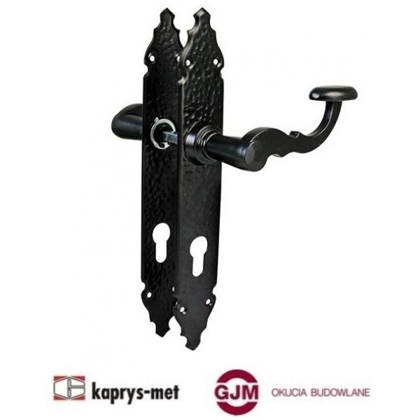 Klamka AMIG 107 czarna 72 mm na wkłądkę 100PB72