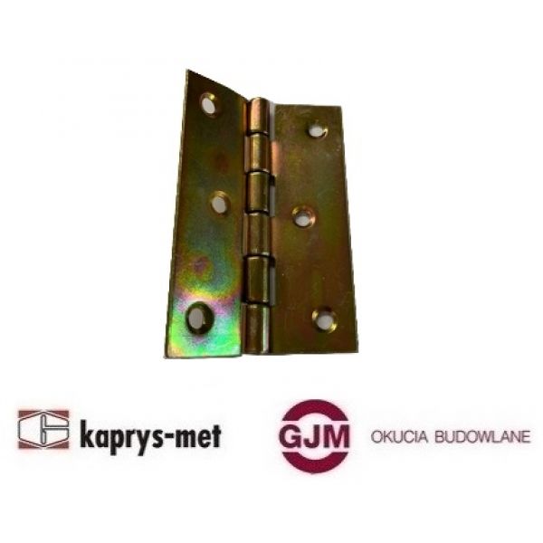 Zawias splatany 70 mm ocynk żółty