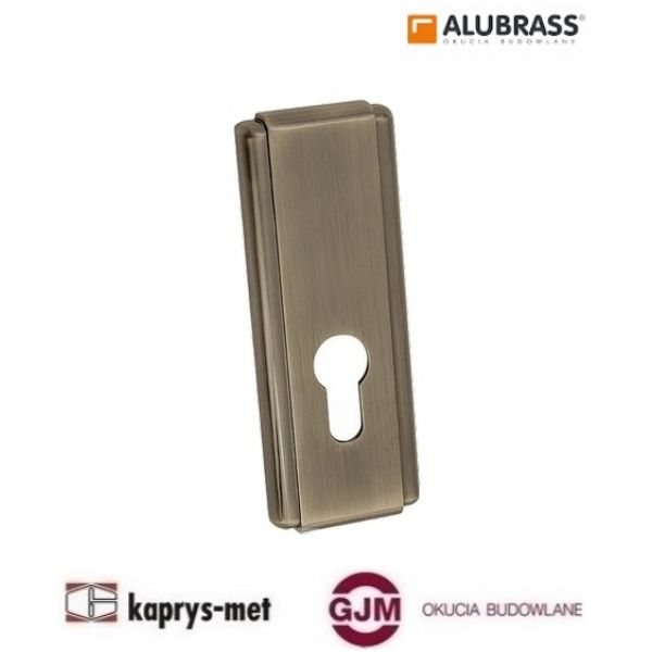 Szyld drzwiowy LOTUS na wkład SZLPY patyna ALUBRASS