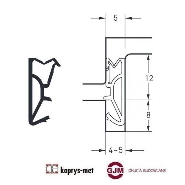 Uszczelka SV 12 DEVENTER 200m kolor beż brąz białą