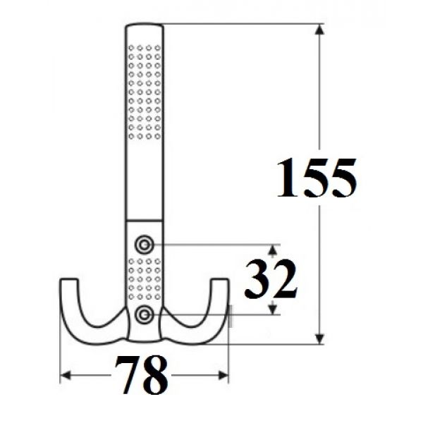 Wieszak WP11-G0006 nikiel/satyna GAMET