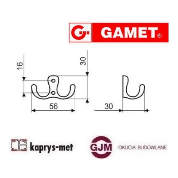 Wieszak WP19-G0004 chrom GAMET