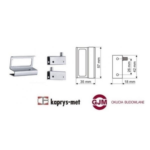 Zawias do szyb ZS90-G0004