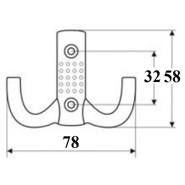 Wieszak WP12-G0006 nikiel/satyna GAMET