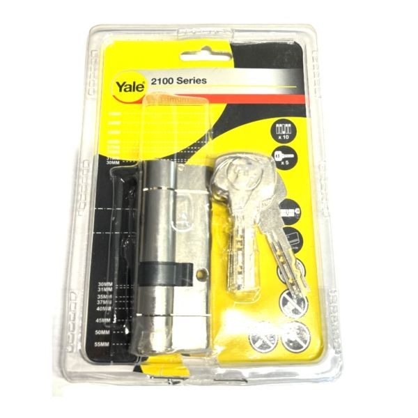 Wkładka 35/10 Yale 2100 satyna 5 kluczy naw.atest C