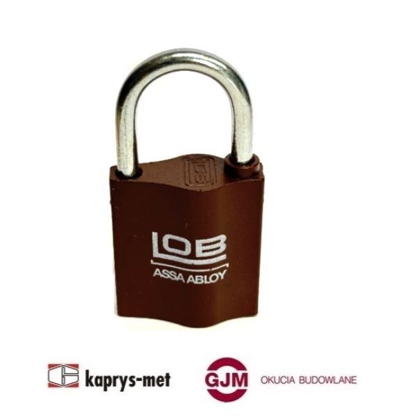 Kłódka LOB pat.K350 duży klucz system jednego klucza