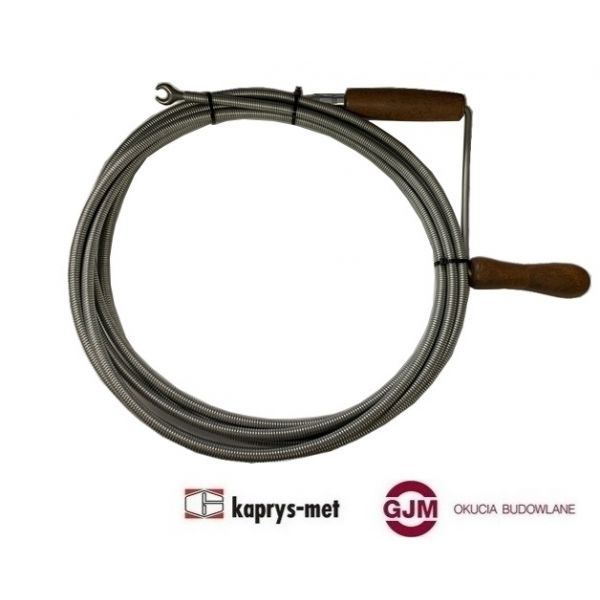 Spirala kanalizacyjna ø 9x10 m ocynk żmijka do rur