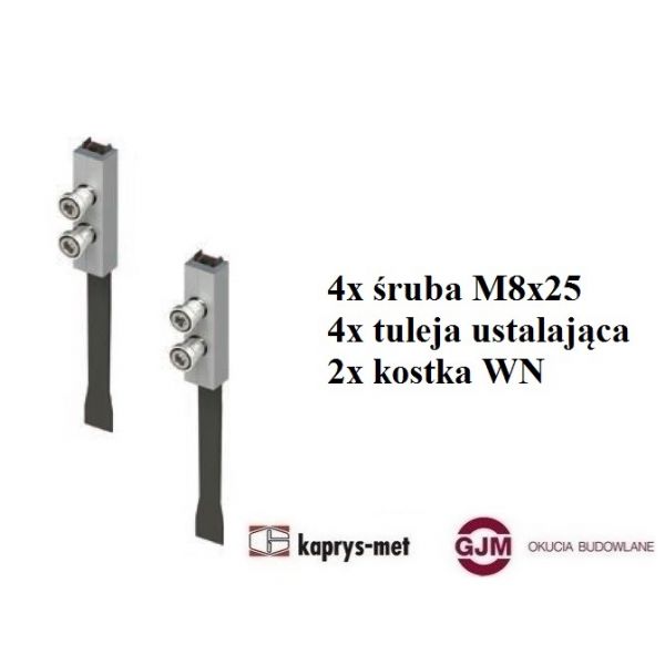 Zestaw mocujący WX 80104700 2-skrz. śruba M8x25 mm (zimne) WALA