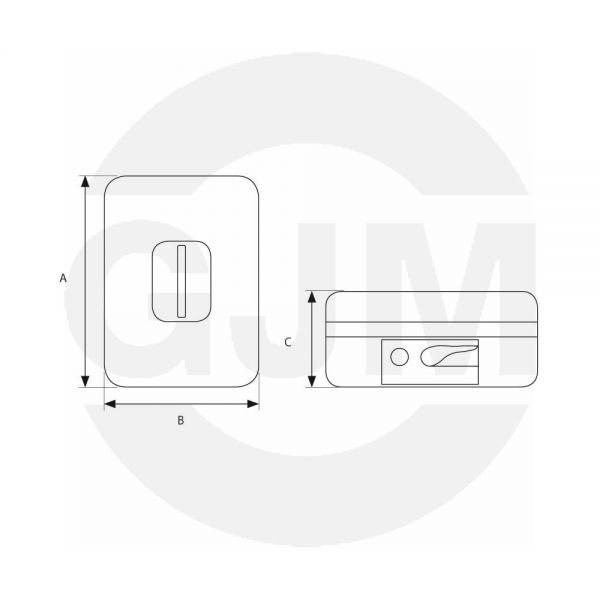Kasetka na pieniądze SRM 9703 z mechanizmem otwierającym - niebieska