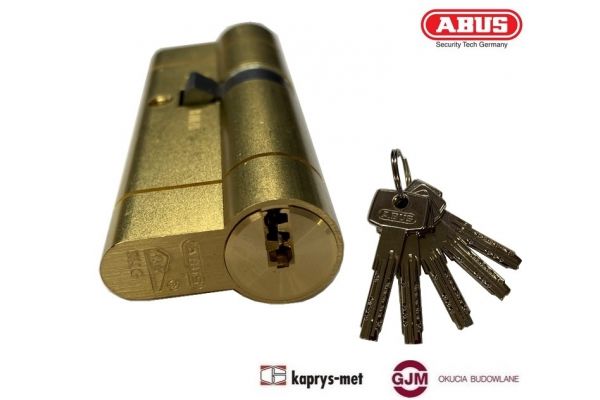 Wkładka bębenkowa ABUS 40/50 mosiądz D10 atest C 5 kluczy
