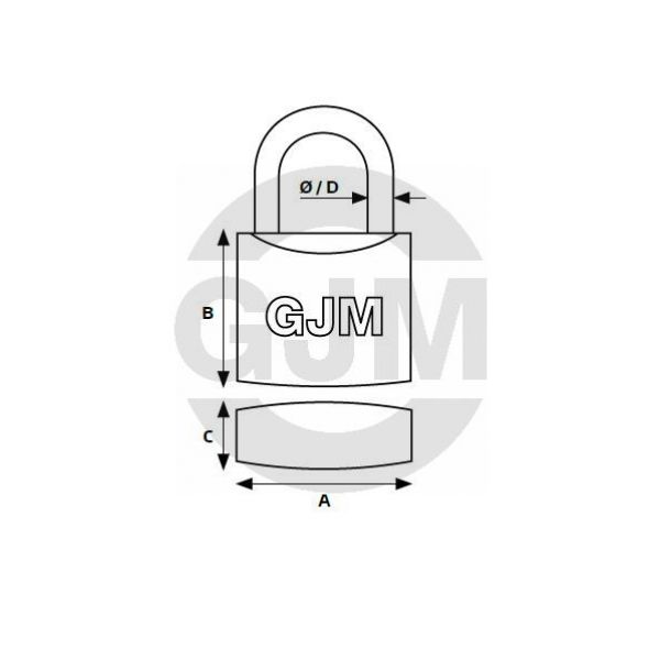 Kłódka GJM żeliwna AD40