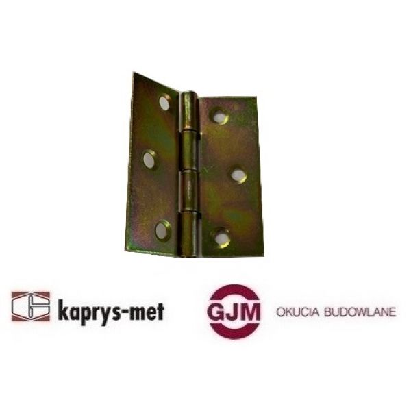 Zawias splatany 50 mm ocynk żółty