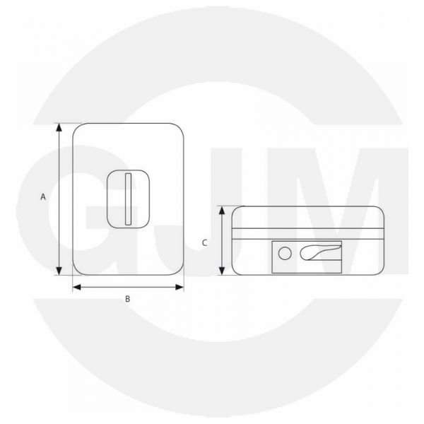 Kasetka na pieniądze SRM 9705 z mechanizmem otwierającym - niebieska