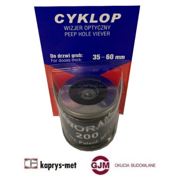 Wizjer CYKLOP PANORAMA stal nierdzewna