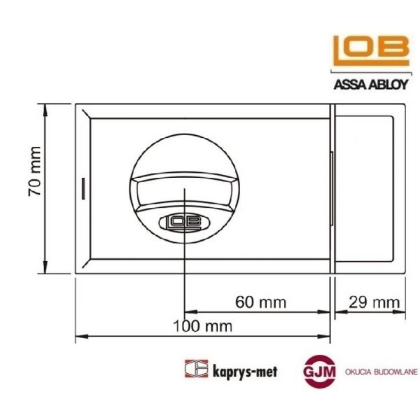 Zamek CYKLOP XT (TG610) grafit LOB ASSA ABLOY klasa 5