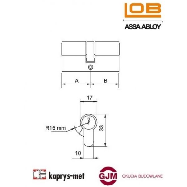 Wkładka Hektor 30/50 mosiądz LOB atestowana