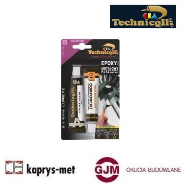 Klej Epoxy Metal E143 Metalowy klej Technicqll