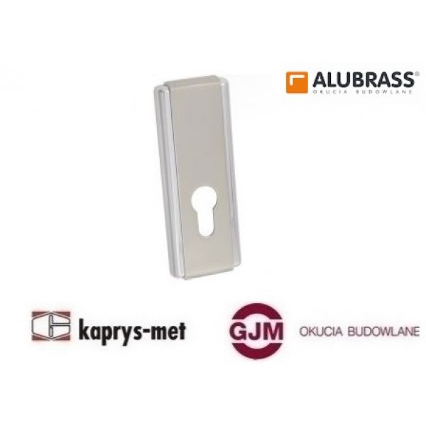 Szyld drzwiowy LOTUS na wkład SZLNCY nikiel chrom ALUBRASS