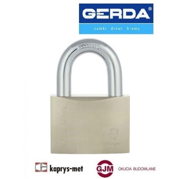 Kłódka GERDA S60 KSWS wzmocniona pałąkowa SECURE