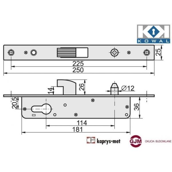 Zamek hakowy H-40 KOWAL