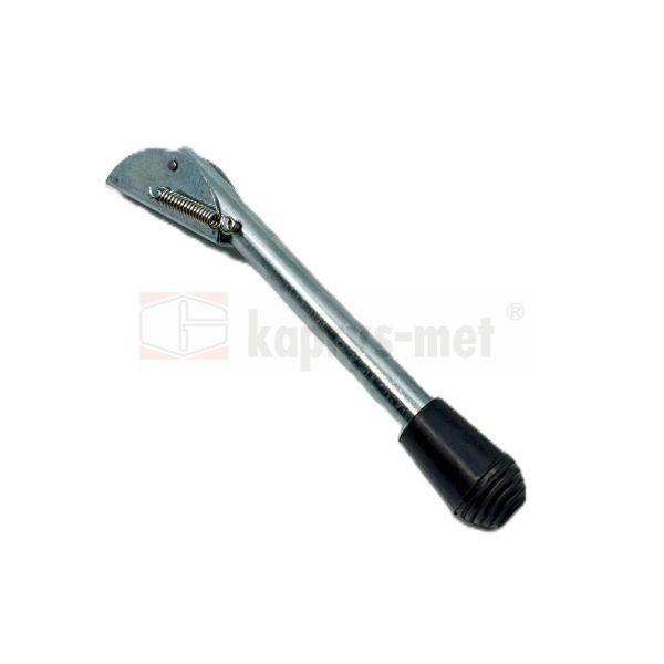 Przytrzymywacz stopka garażowa mini ocynk biały ø14 150mm