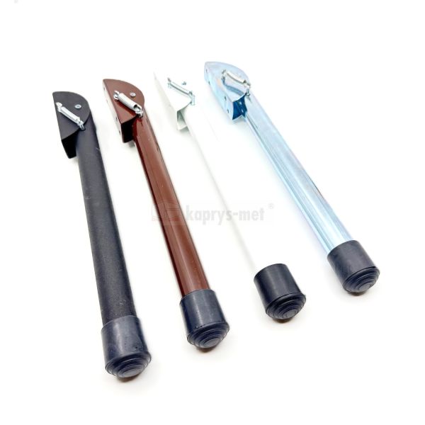 Przytrzymywacz stopka garażowa okrągła dużą biały ø25 300mm