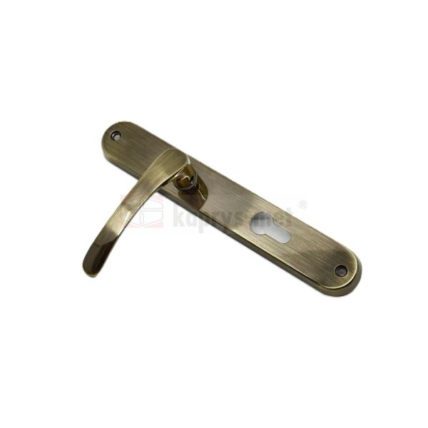 Klamka drzwiowa biszkopt classic 72 na wkładkę patyna SCHAFFNER