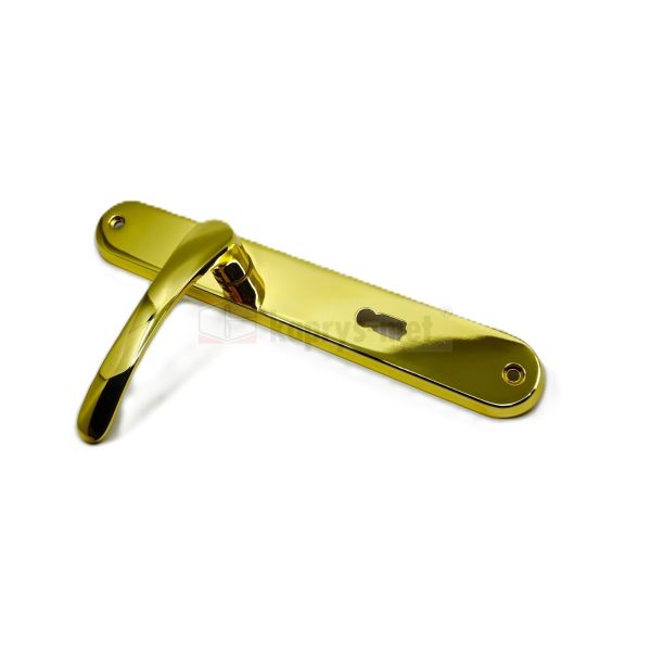 Klamka drzwiowa biszkopt classic 72 na klucz mosiądz SCHAFFNER