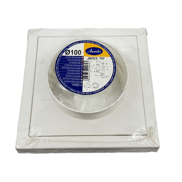 Kratka osłona wentylacyjna 14x14T okap ø100 T67 AWENTA