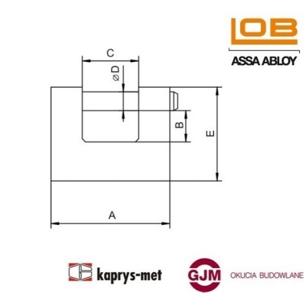 Kłódka trzpieniowa LOB KT05