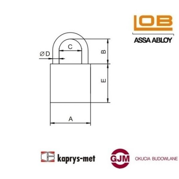 Kłódka KZ30 LOB