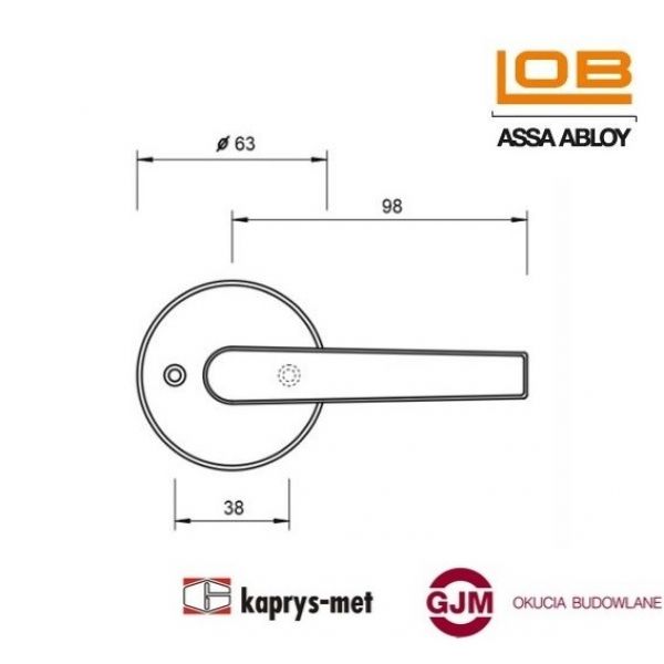 Klmaka drzwiowa MK02 LOB chrom