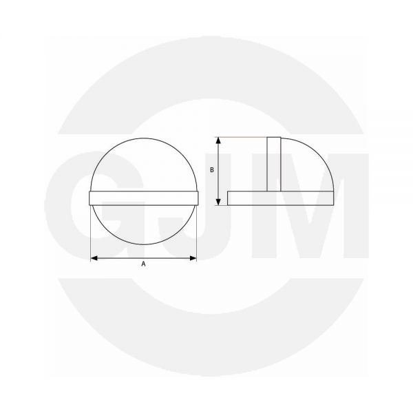 Odbój GJM drzwiowy samoprzylepny OD5 satyna