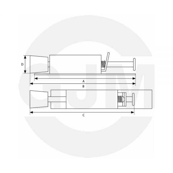 Przytrzymywacz GJM 130 mm satyna