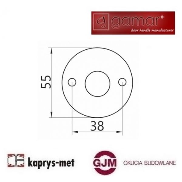 Tarczka malowana na wkładkę GAMAR biały